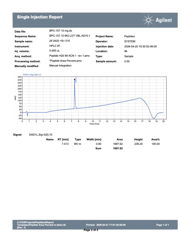 BPC-157 10MG